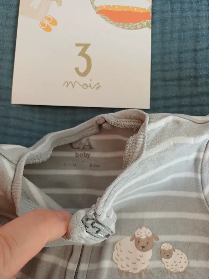 Lot 2 pyjamas 3 mois - photo numéro 7
