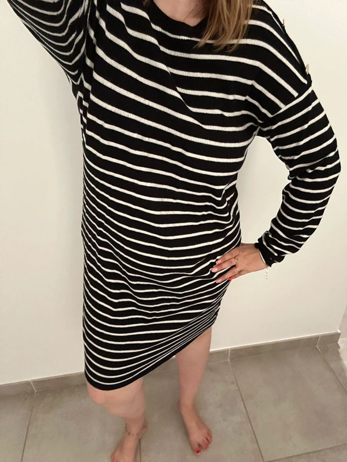 Robe pull rayés Camaïeu T44 - photo numéro 6