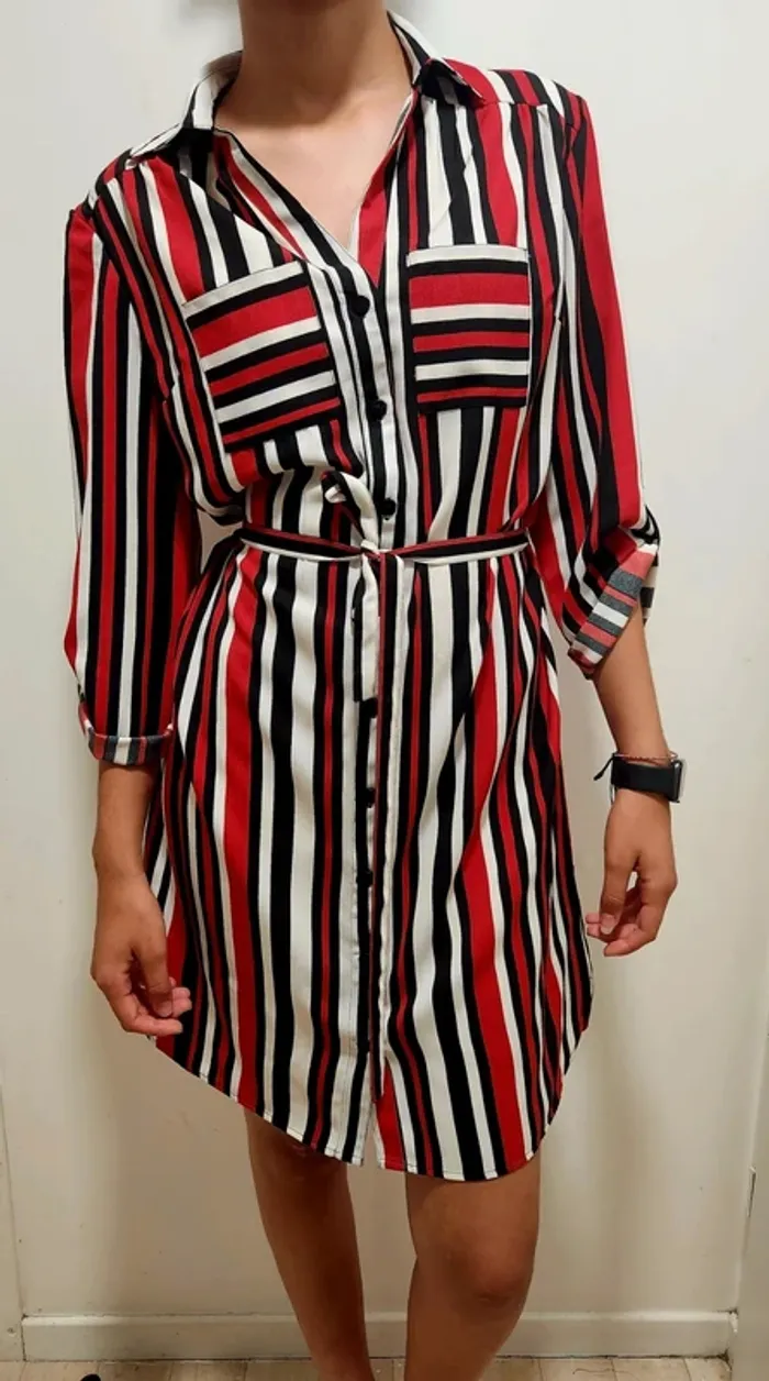 Robe chemise rayée – Blancheporte