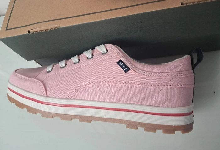 Aigle baskets en toile été femme P.39 neuves - photo numéro 8