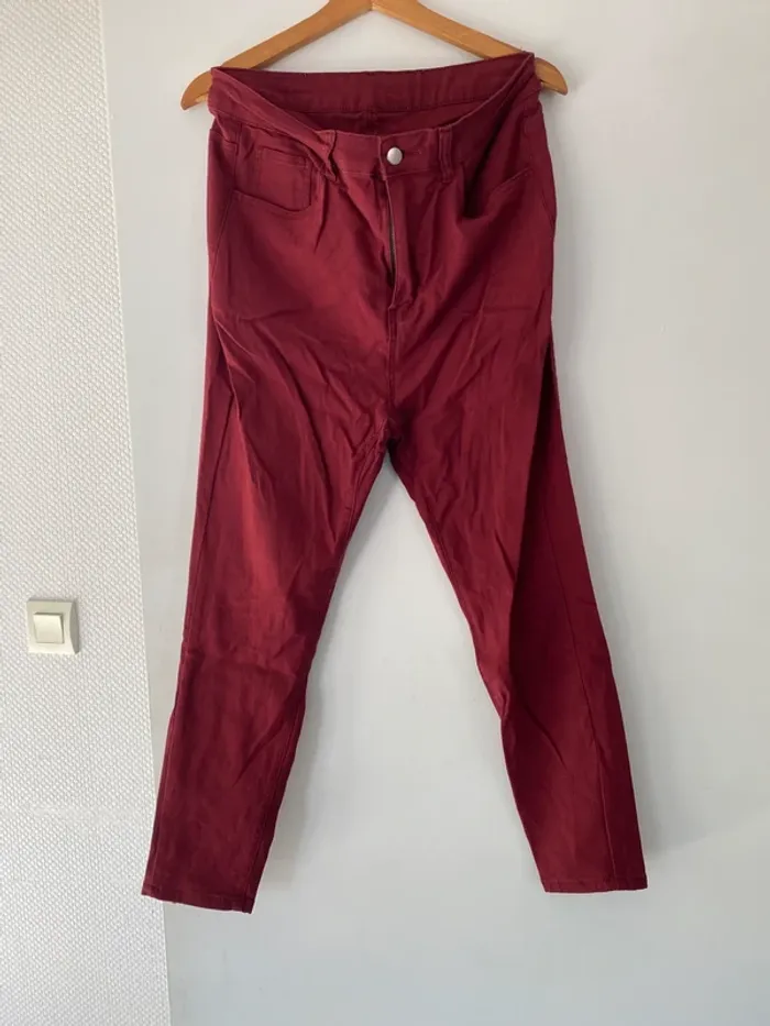 Pantalon bordeaux - photo numéro 2
