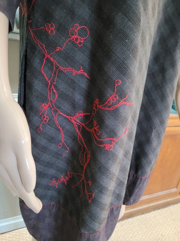 Robe cop copine, grise et marron, 42 - photo numéro 2