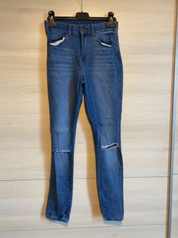 Jeans taille haute skinny 34
