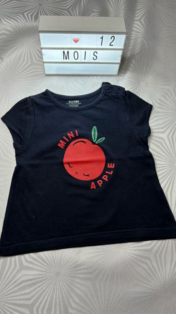 Tee-shirt manches courtes 12 mois