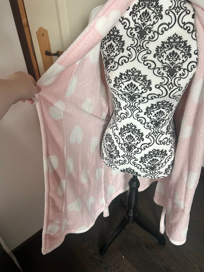 Peignoir Primark taille 40-42 rose et blanc - photo numéro 5