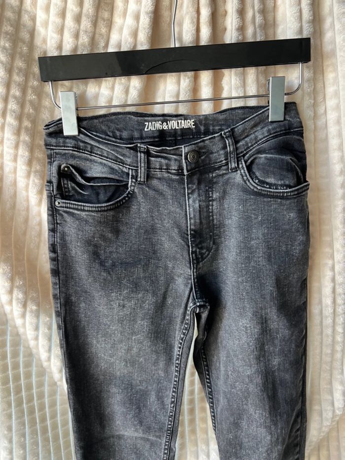 Pantalon jeans noir - photo numéro 3