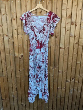 Robe longue fleurie