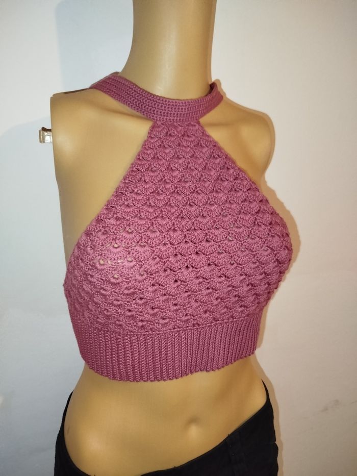 Top au crochet p - photo numéro 4
