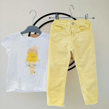 6 ans ensemble été Kiabi teeshirt et pantacourt 7/8 eme