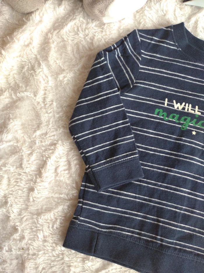 Ensemble (tee shirt manches longues+pantalon) Garçon 6 mois magicien magician Kiabi - photo numéro 4