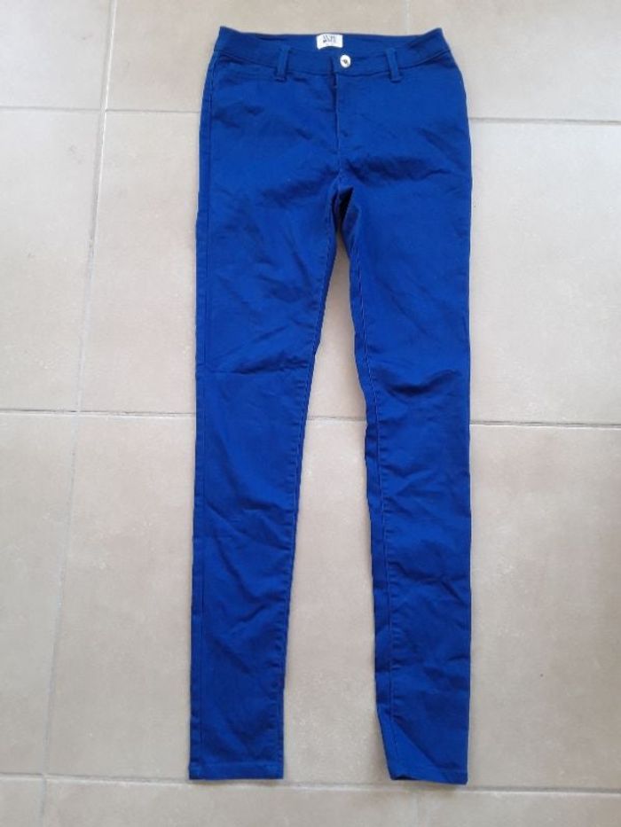 Pantalon bleu roy femme 36 VERO MODA TBE
