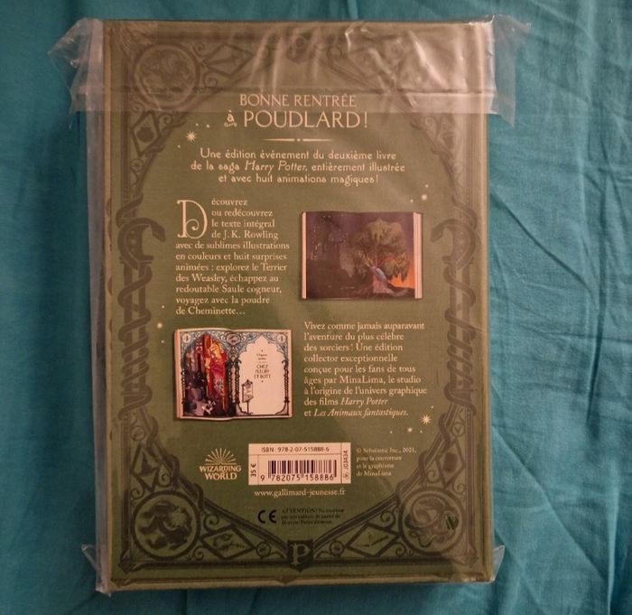 Livre Tome 2  Harry Potter et la chambre des secrets minalima 1ere edition - photo numéro 2