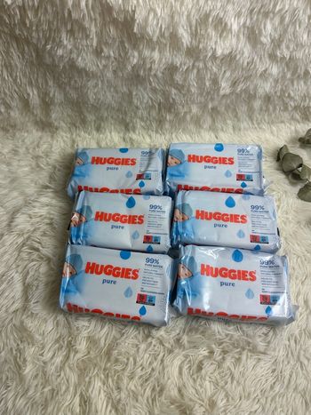 Lot de 6 paquets de lingettes Huggies