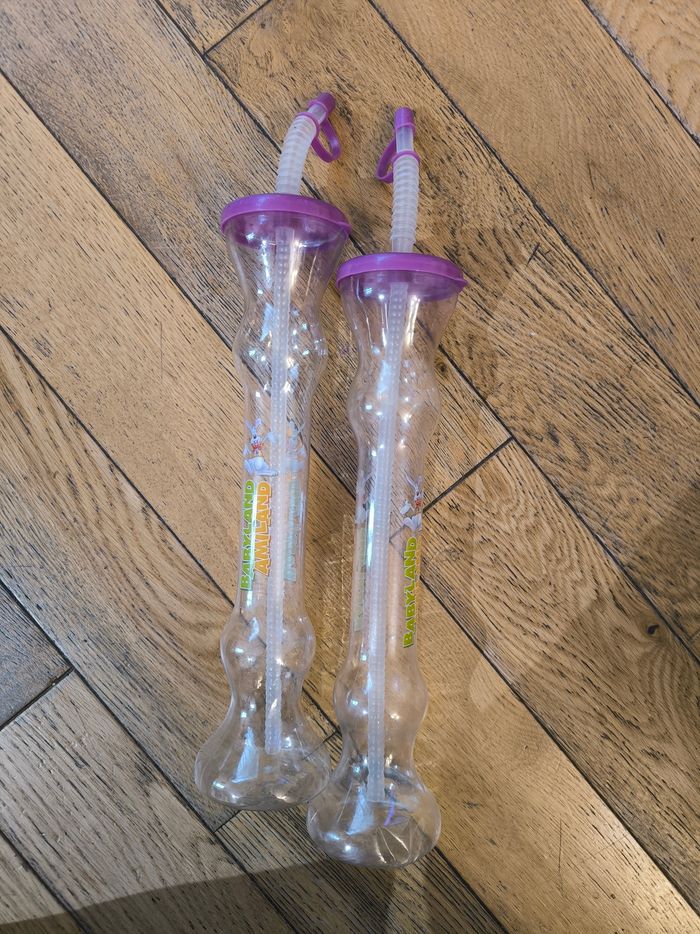 Lot de deux verres paille babyland amiland