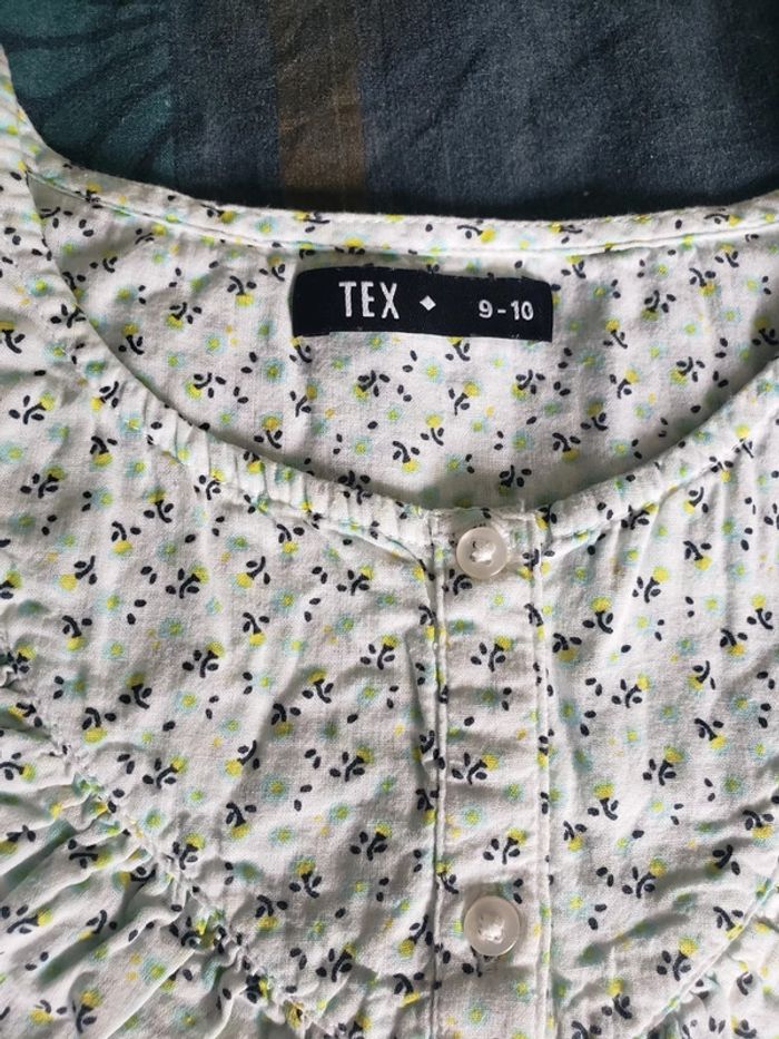 Blouse fleurie tex 9-10 ans - photo numéro 3