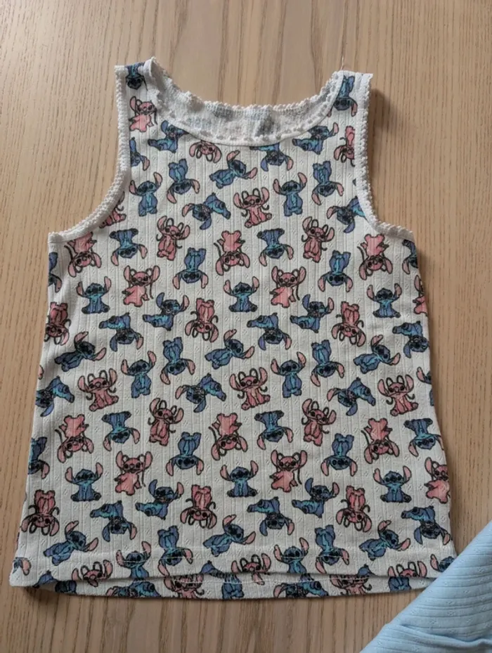 Lot 3 débardeurs thermique Stitch disney - photo numéro 4