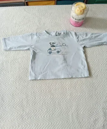 T-shirt manche longue garçon ⭐ très bon état ⭐ Taille 3 mois ⭐  petit kimbaloo
