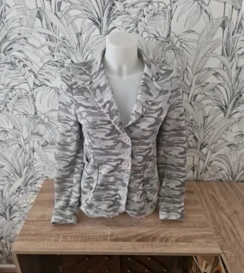 Jolie veste blazer fantaisie militaire made in Italy taille 38