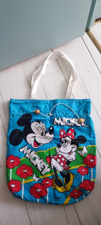 👜 Cabas/sac de plage vintage Disney Mickey et Minnie 👜