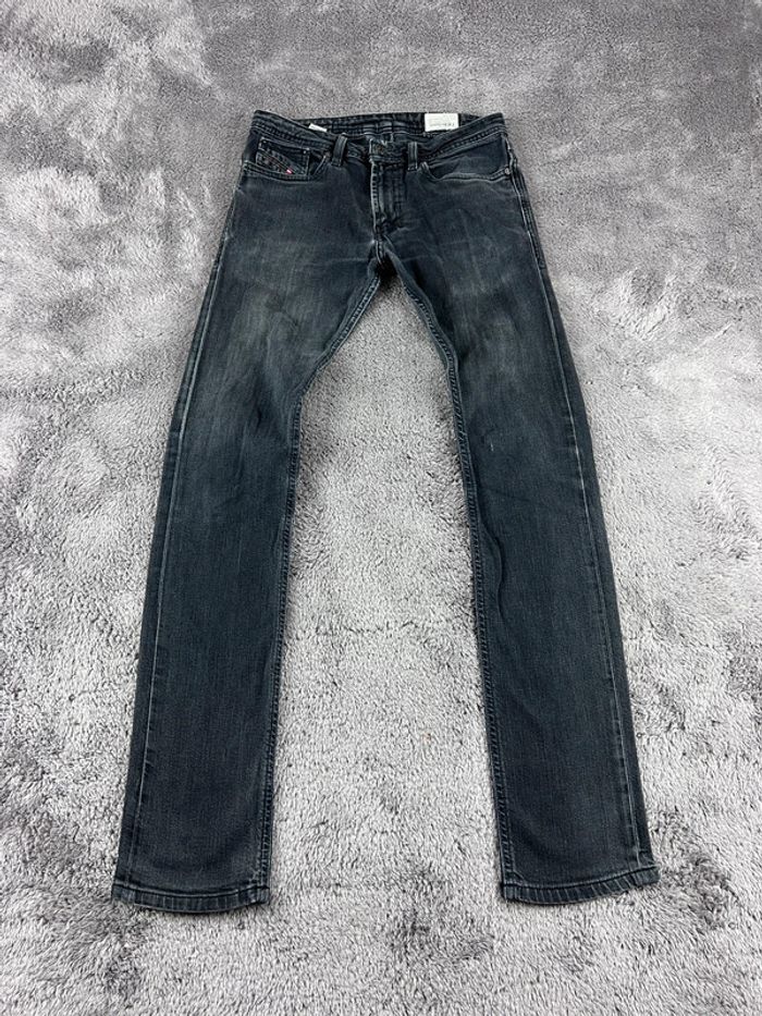 Jean slim Diesel effet délavé noir – Taille XS - photo numéro 2