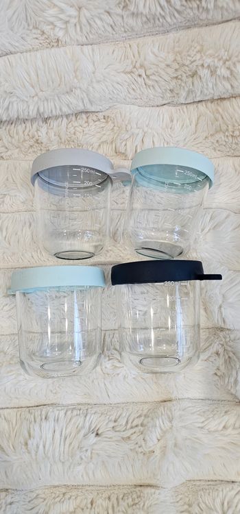 Lot de 4 pots en verre Béaba 250ml