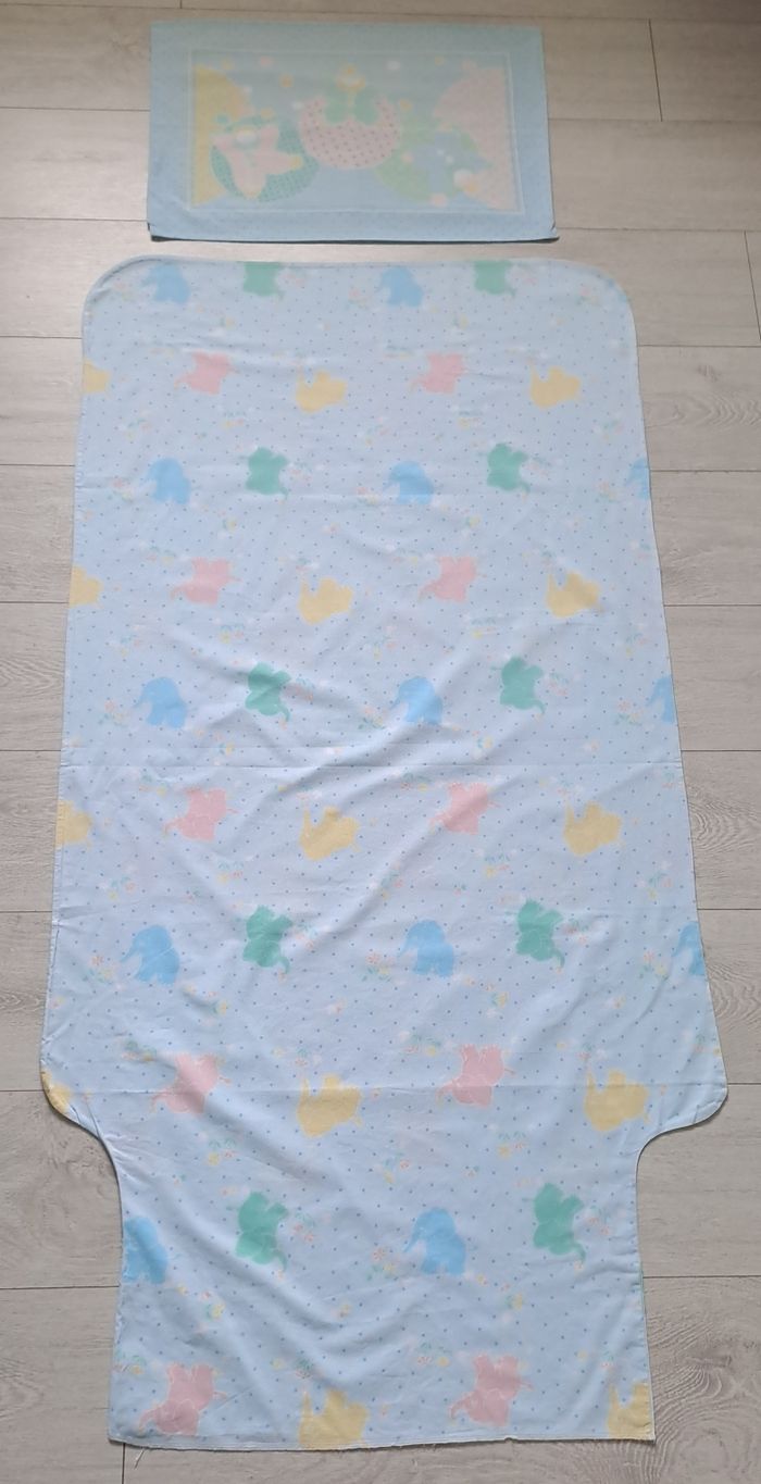 Parures de lit bébés mixte jumeaux 60x120cm - photo numéro 2