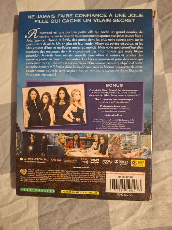 Dvd Pretty Little Liars, S1 - photo numéro 2