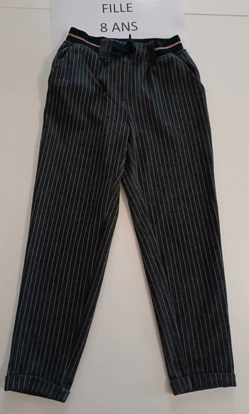 Pantalon rayé in extenso 8 ans