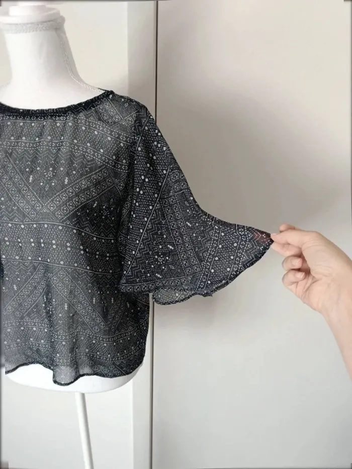 Haut Pepe Jeans femme – Taille S – Transparence élégante - photo numéro 3
