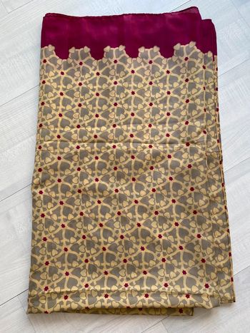 Foulard rose violet et beige pierre Lang