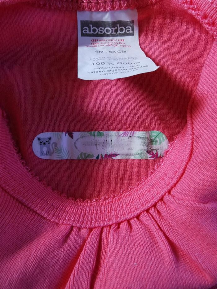 Bodie rose Absorba 6 mois MC - photo numéro 9