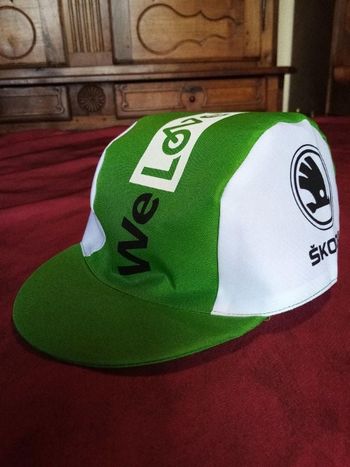 Casquette skoda verte et blanche neuve jamais porté
