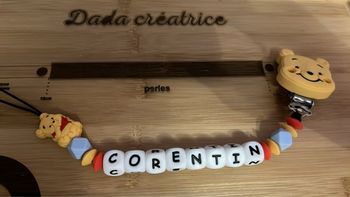 Attache tétine personnalisé Winnie