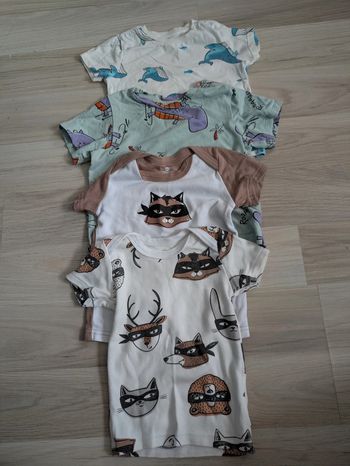 Lot de 4 t-shirts garçon 12-18 mois
