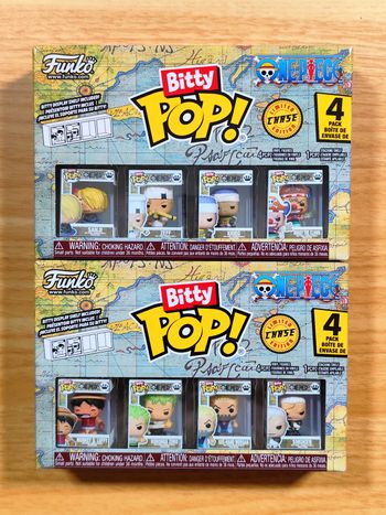 Lot 2 Boîtes Bitty Pop! One Piece - 8 Figurines dont 2 CHASE (Buggy & Smoker)