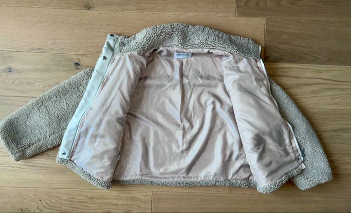 Manteau femme Promod taille 42 – Doudou teddy beige ultra doux et chaud 🤍