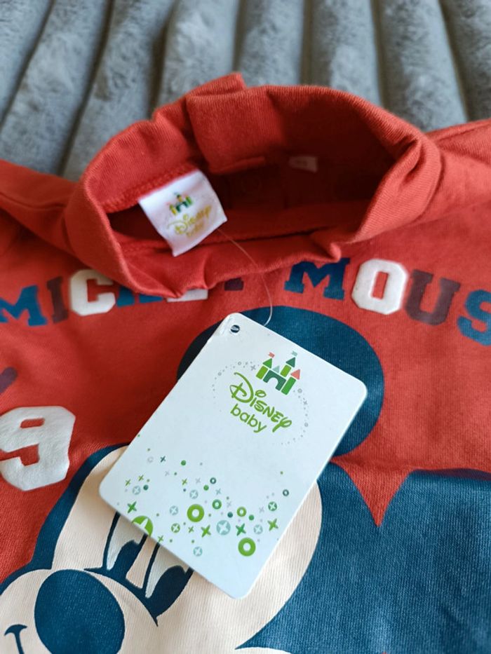 NEUF Etiq. T-shirt Mickey T. 86cm Disney - photo numéro 3