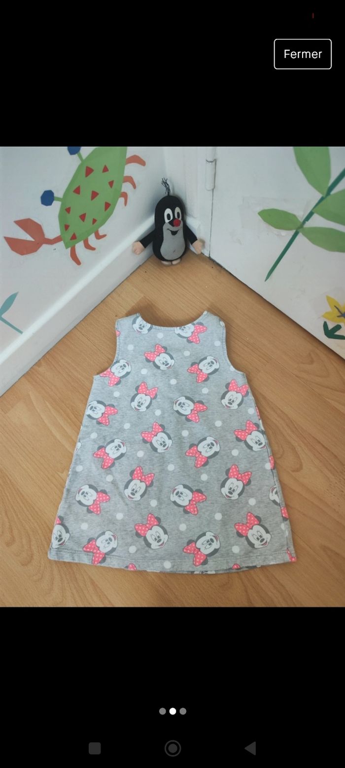 Robe tunique bébé fille Minnie mouse Disney - photo numéro 3