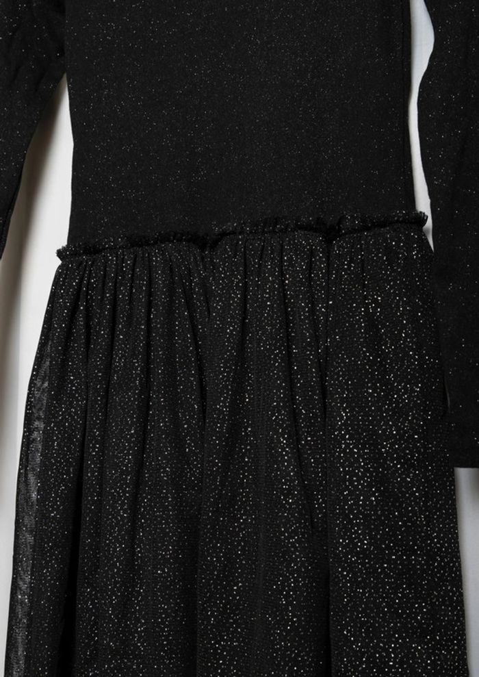 Robe noire scintillante Petit Bateau – Fille 13/14 ans (XXS) - photo numéro 4