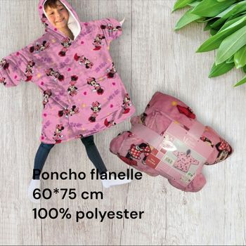 7/14  ans Poncho polaire Minnie mouse Disney