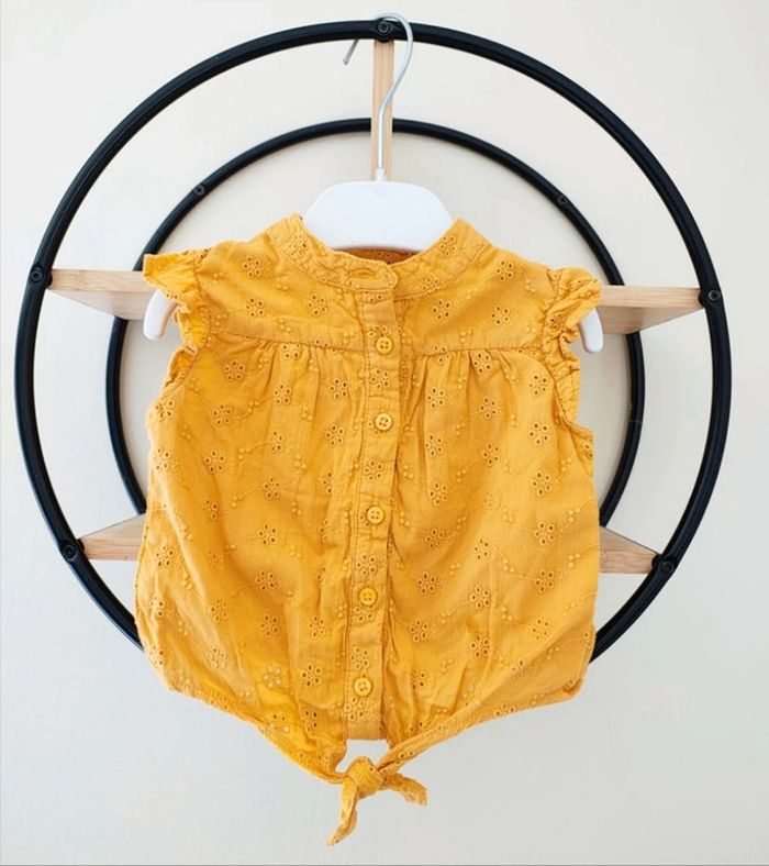 12 18 mois chemise été 80 cm étiquette coupée