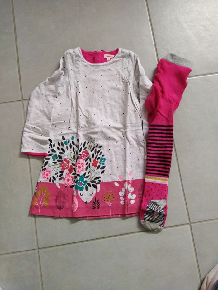 Robe + collants catimini 4 ans