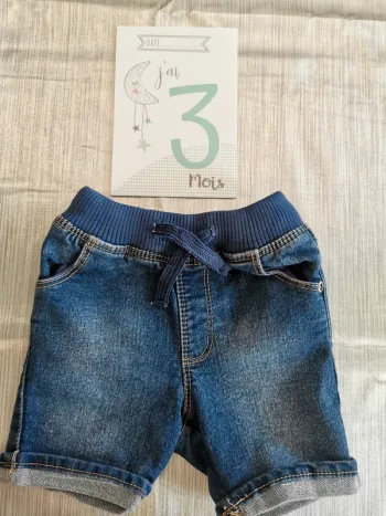 Short jean 3 mois