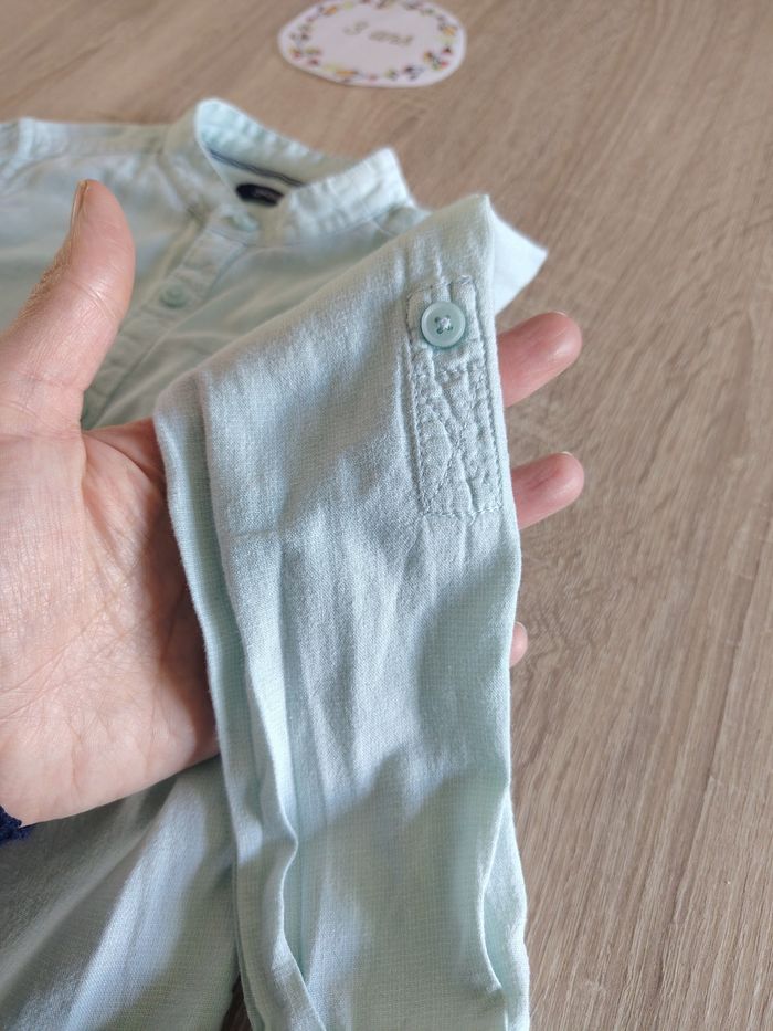 Chemise vert d'eau 3 ans okaidi - photo numéro 3