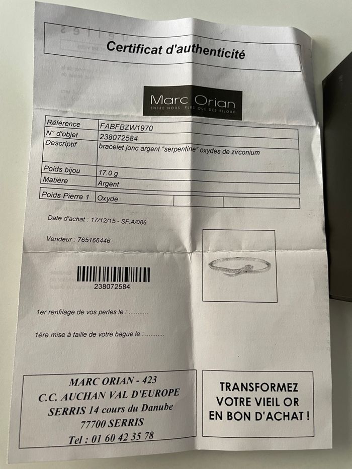 Bracelet jonc argent - photo numéro 2