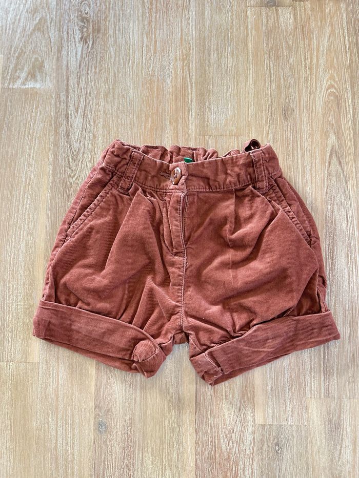 Short velours fille United Colors of Benetton taille 90