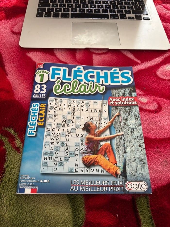 Revue de jeux fléchés éclair niveau 1