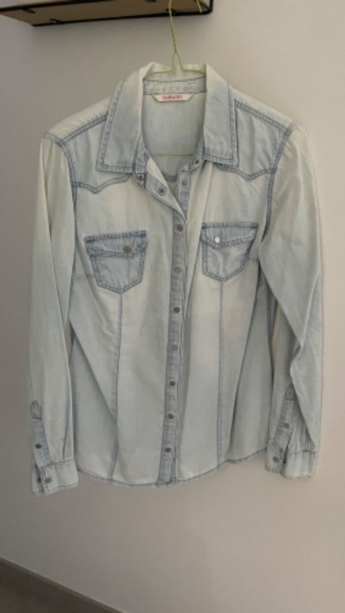 chemise en jean clair Camaieu 36