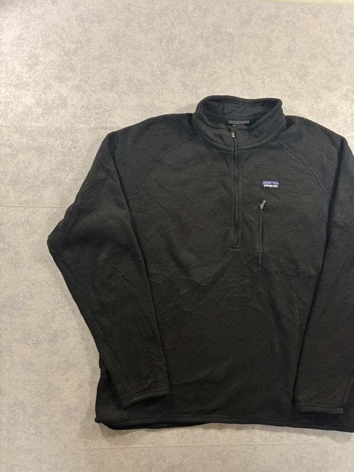 Polaire Quart Zip / Quarter Zip Technique Patagonia Noir Taille XL - photo numéro 2
