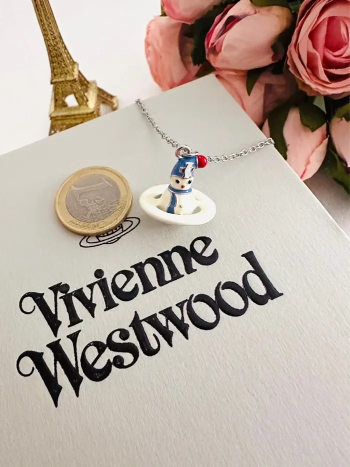 🛷Collier Vivienne Westwood bonhomme de neige – édition collector hivernale - photo numéro 2